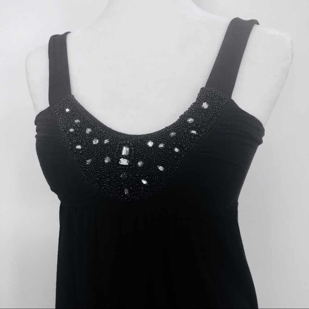 Black Jeweled Dress - Picture 2 of 6